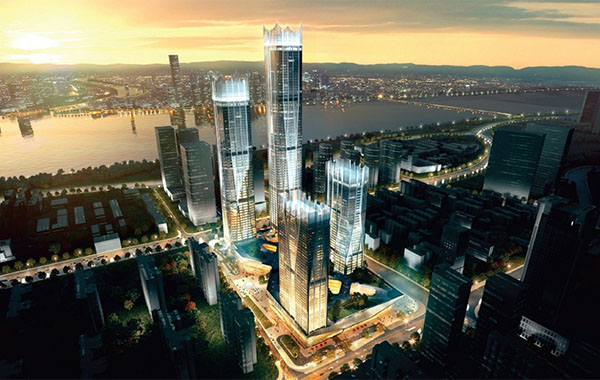 长沙滨江国际金融中心-钢筋桁架楼承板项目