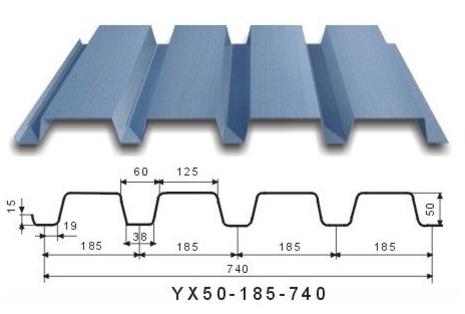YX50-185-740-1.2厚钢楼承板