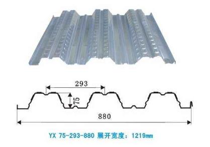 YX75-293-880-0.8厚压型楼承板